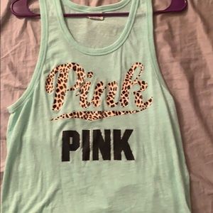 pink tank top